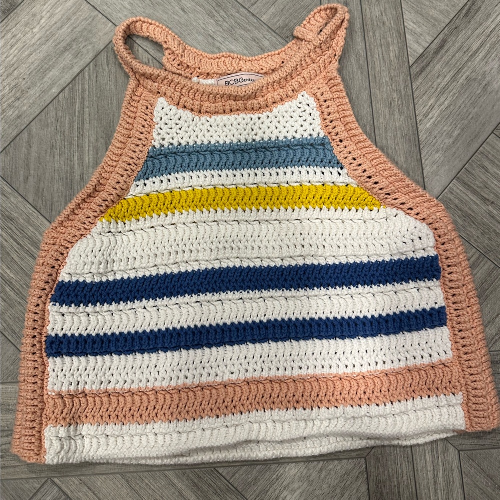 BCBG Multicolor Striped Tank Top